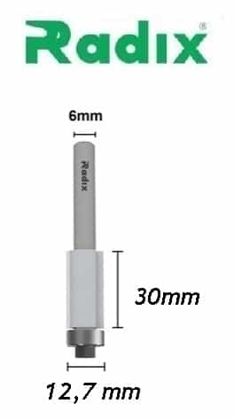 Fresa com Rolamento 1/2 x 30mm x h6mm