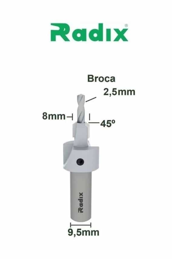 Escareador Cônico 2,5 mm Radix