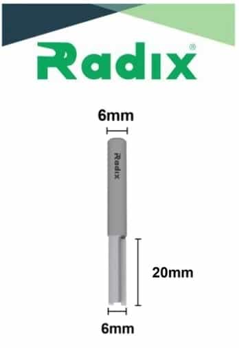 Fresa Ø 6mm x 20mm x Haste 6mm