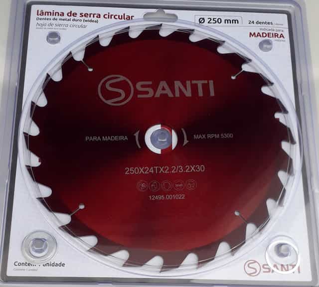 Serra Ø 25 cm x 24 dentes para Madeira