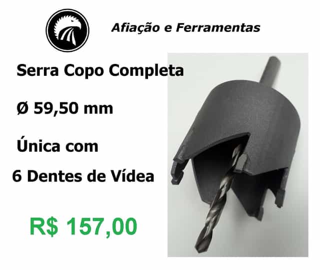 Serra Copo Ø 59,50 com 6 dentes Vídea