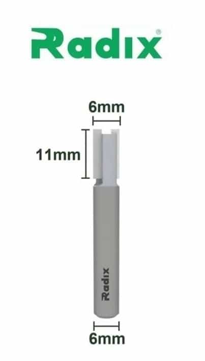 Fresa Ø6mm x 11mm x h6