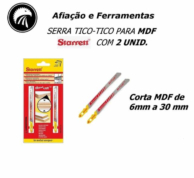 Lamina Tico Tico para MDF Starret Larga