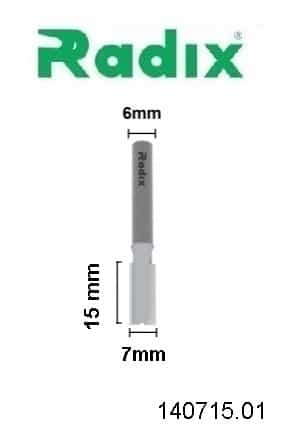 Fresa Ø 7 mm Corte 15mm H 6mm