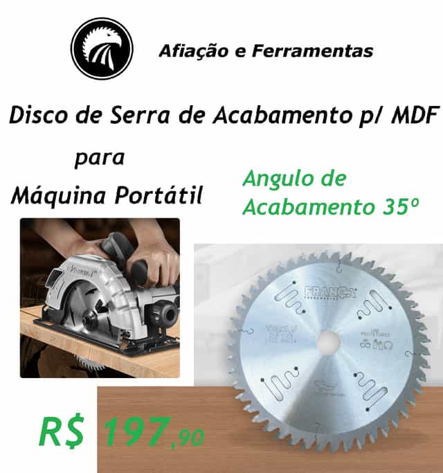 Serra Acabamento de MDF para Maquina portátil