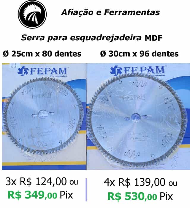 Serra para MDF Ø30cm com 96 dentes SANTI