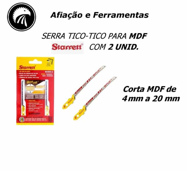 Lamina Tico Tico para MDF Starret Estreita